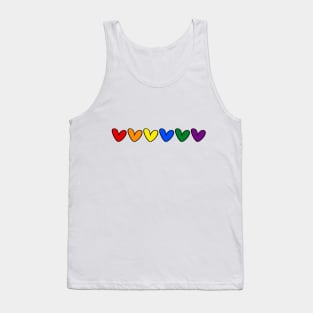 LGBT hearts flag Tank Top